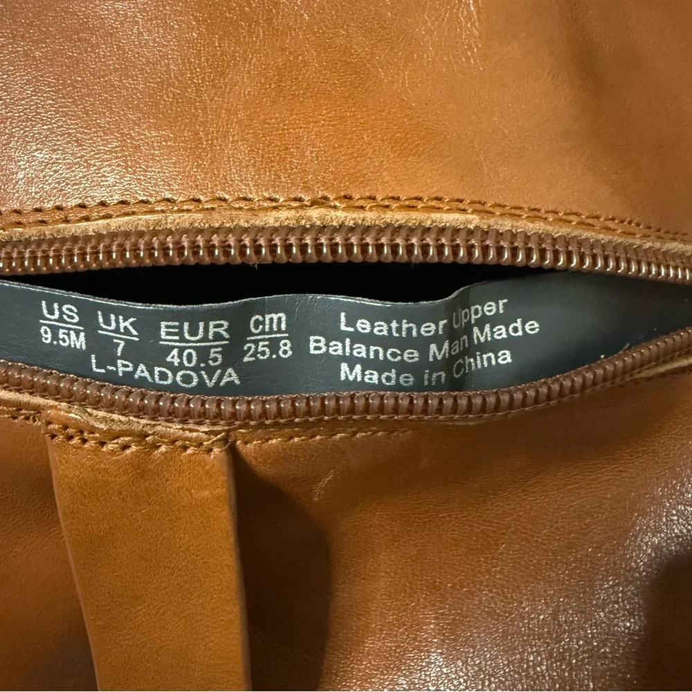 Franco Sarto Padova Brown Leather Knee High Zip Up Riding Boots - Sz 9.5M, NIB